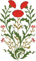 Kalamkari Indian traditional art on linen fabrics. peacock design on a different background. for textile printing, logo, wallpaper