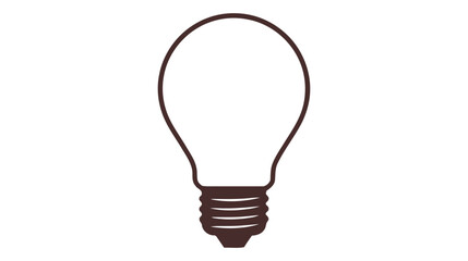 Innovative idea modern stylish icon with light bulb. Vector illustration