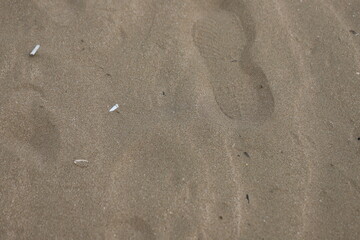 footprints in the sand
