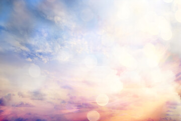 Naklejka na ściany i meble watercolor gradient pastel background clouds abstract, wallpaper heaven