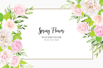 floral background and border design