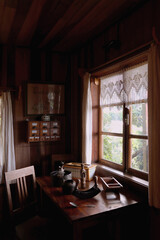 interior of an ancient German-style building in Chile