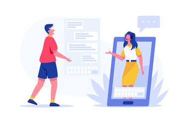 Call center operators talk to customers who have purchased the company's products and have problems using it.