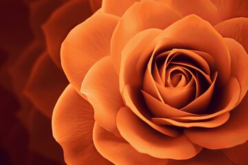 orange rose from generative ai