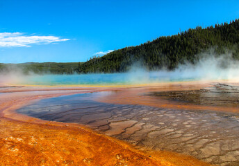 The Grand Prismatic Spring, Yellowstone National Park, Wyoming