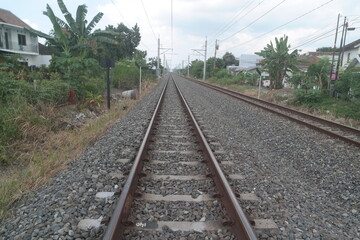 Fototapeta premium railway in the countryside