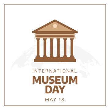 vector graphic of International Museum Day good for International Museum Day celebration. flat design. flyer design.flat illustration.