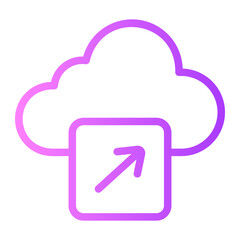 up right arrow gradient icon