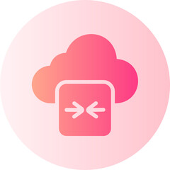 opposite arrows gradient icon