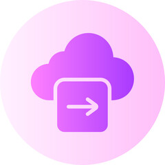 right arrow gradient icon