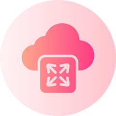 expand arrows gradient icon