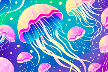 Generative concept art illustration. Generative ai.