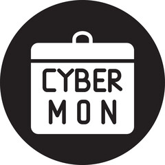 cyber monday glyph icon