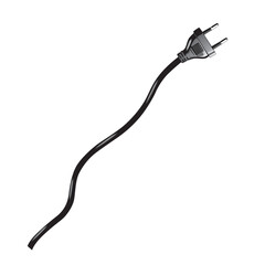 electric plug isolated on white