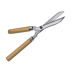 Garden scissors isolated on white background