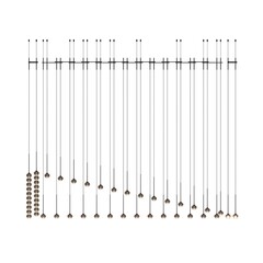 chandelier on the ceiling isolated on white background, hanging lamp, pendant light, 3D illustration, cg render