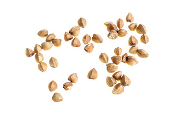 groats grains on a transparent isolated background. png