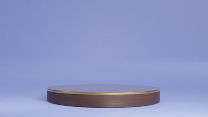 3d product display podium scene with the geometric platform. 3d cylinder stand podium. Commercial background. Geometric forms in modern minimal design. 3d rendering.