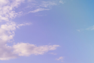 Background of blue sky with blaks in the form of a frame