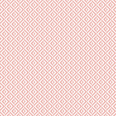 Seamless geometric abstract vector pattern whith rhombuses. Geometric pink and white modern ornament. Seamless modern background