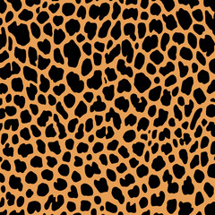 Leopard skin pattern, Jaguar skin pattern, animal skin texture, fragmented island Vector.