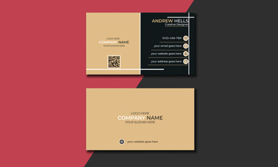 Simple and modern business card design for business and personal use.