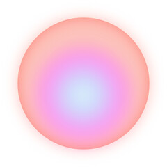 Peach And Pink Gradient Circle