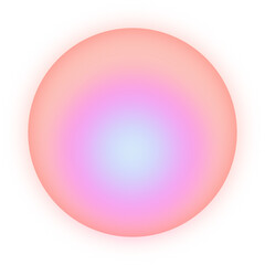 Peach And Pink Gradient Circle