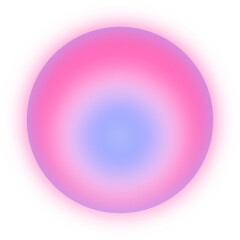Pink And Blue Gradient Circle