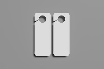 Door Hanger Blank Mockup