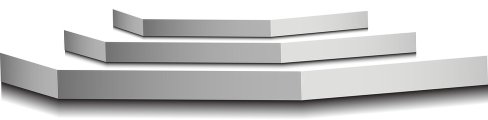 Podium, isolated on a transparent background. 3d pedestal. PN.