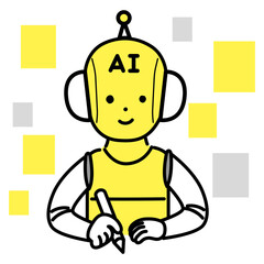 かわいい人物のイラストシリーズ _ AIのキャラクター _ 学ぶ　