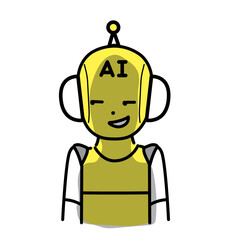 Obraz premium かわいい人物のイラストシリーズ _ AIのキャラクター _ 企む 