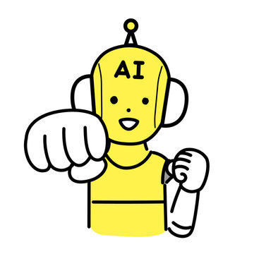 recommend clip art: かわいい人物のイラストシリーズ _ AIのキャラクター _ パンチ　