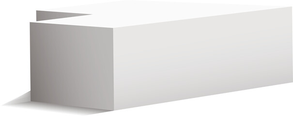 Podium, isolated on a transparent background. 3d pedestal. PN.