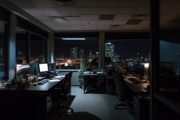 Fototapeta na wymiar Empty modern office space