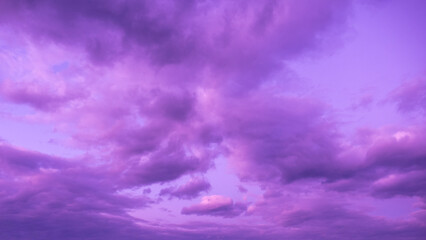 Fototapeta na wymiar purple clouds in the sky