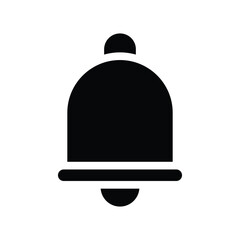 bell glyph icon illustration vector graphic
