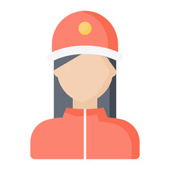 Fireperson Flat Icon