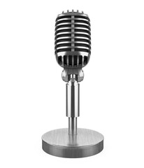 Vintage Microphone Isolated