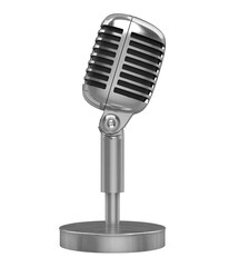 Fototapeta premium Vintage Microphone Isolated