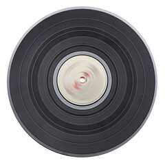 Old vinyl record isolated