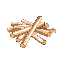 sticks isolated on white