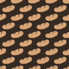 Seamless pattern with bread icons. Bread background