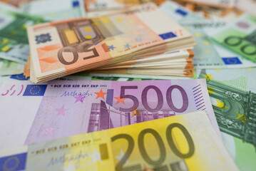 Euro money. euro money background.