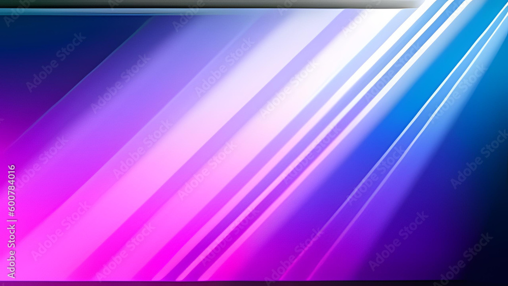 Poster colorful background with pink rays and bokeh effect. abstract blurred gradient backdrop. illustratio