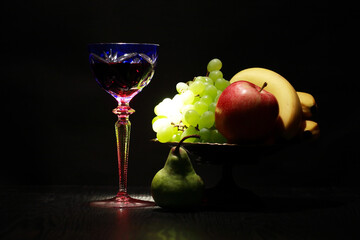 Wine And Fruits