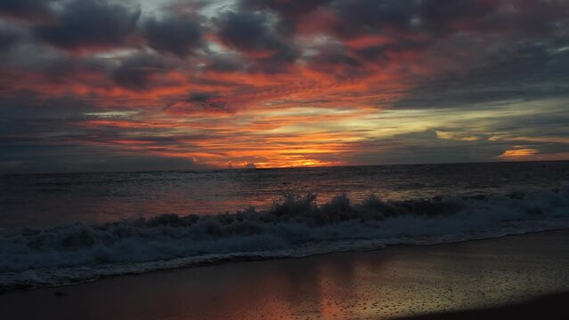 Beautiful sunset in Sri Lanka.