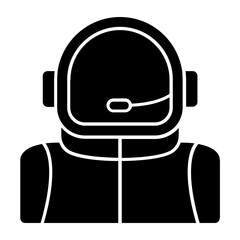 Astronaut Glyph Icon