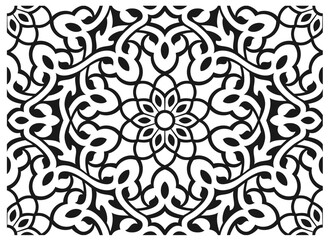 Classical floral seamless oriental ornament texture template